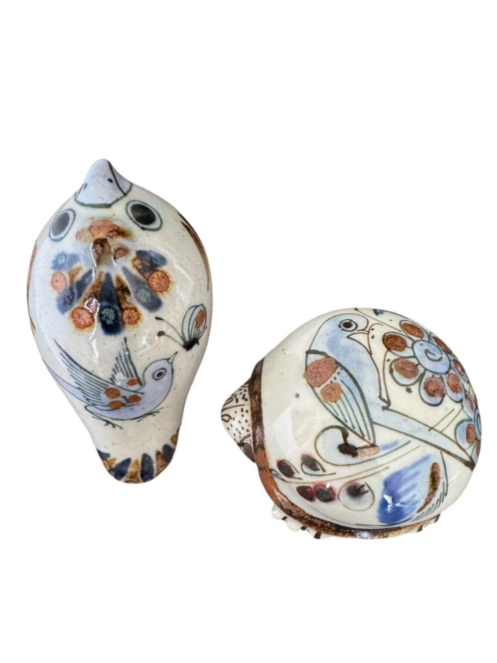 Ken Edwards Pottery Set Bird/Turtle Mini Figurines El Palomar Blue Mexico - Picture 12 of 15